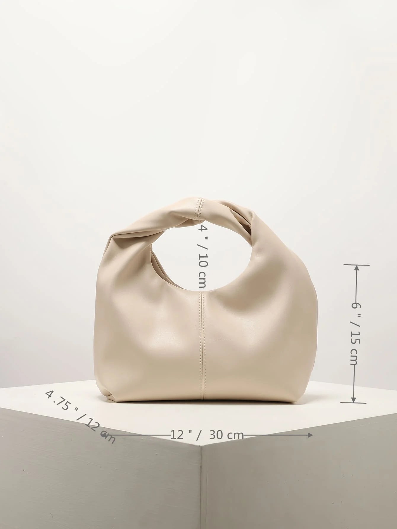 Stylish Twist Square Top Clutch Bag